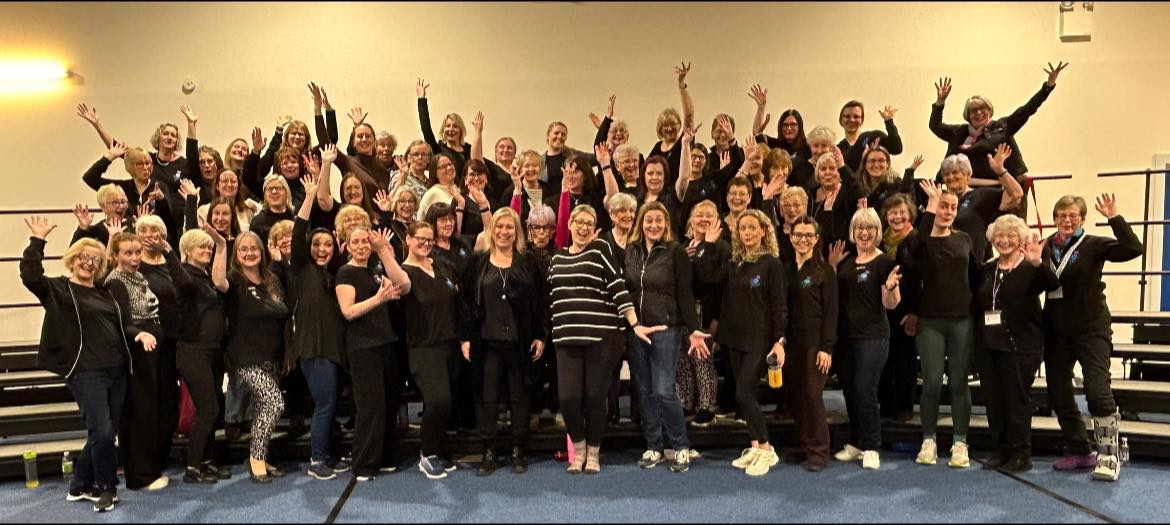 Aberdeen Chorus at coaching weekend with Nicky Salt