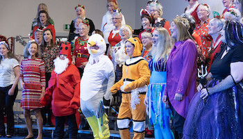 Aberdeen Chorus in Christmas Panto costumes 2022